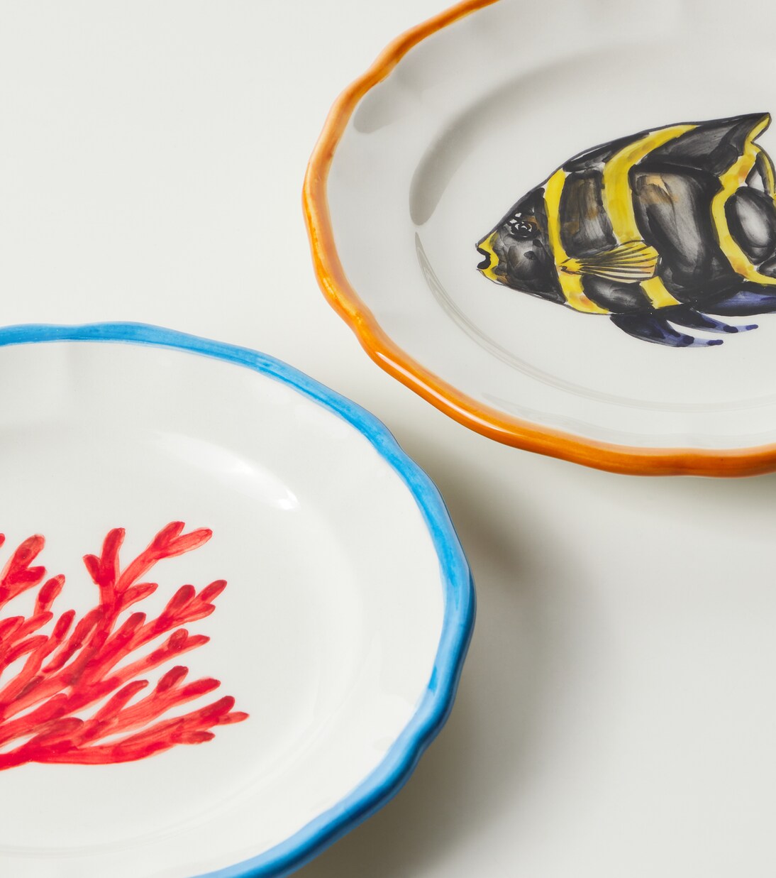 Set of 4 ceramic dessert plates | Les-Ottomans