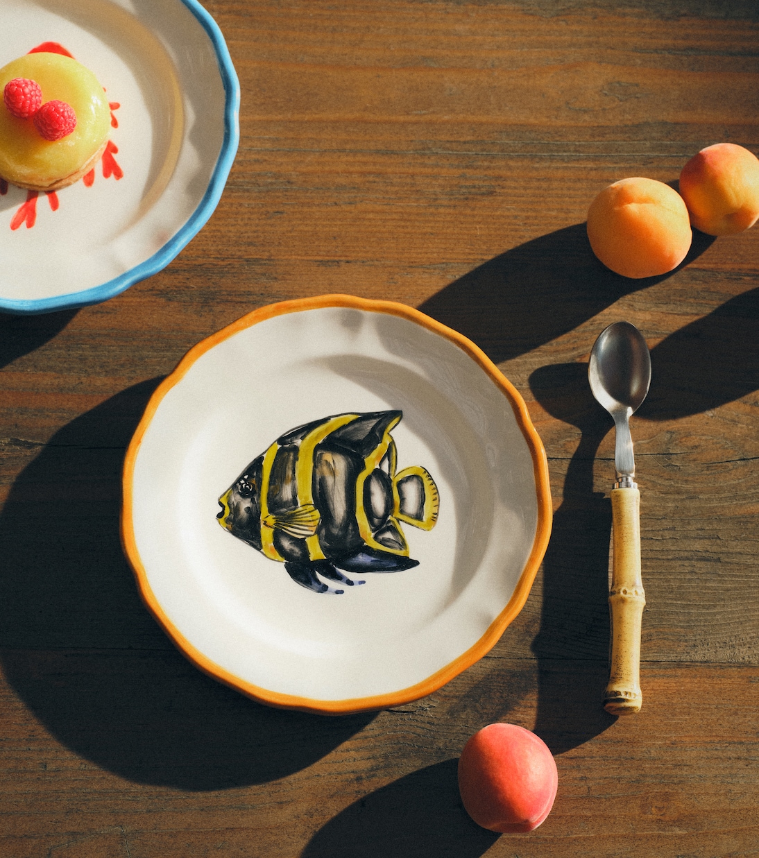 Set of 4 ceramic dessert plates | Les-Ottomans