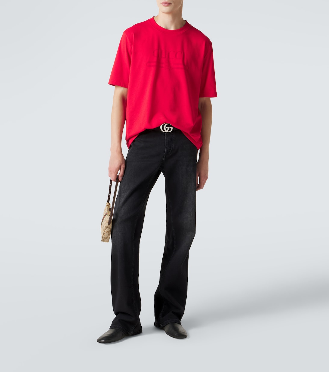 Logo cotton-blend jersey T-shirt | Gucci
