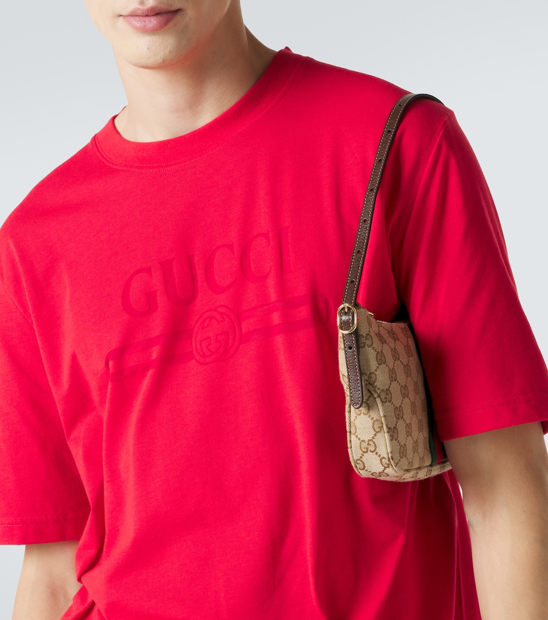 Logo cotton-blend jersey T-shirt | Gucci