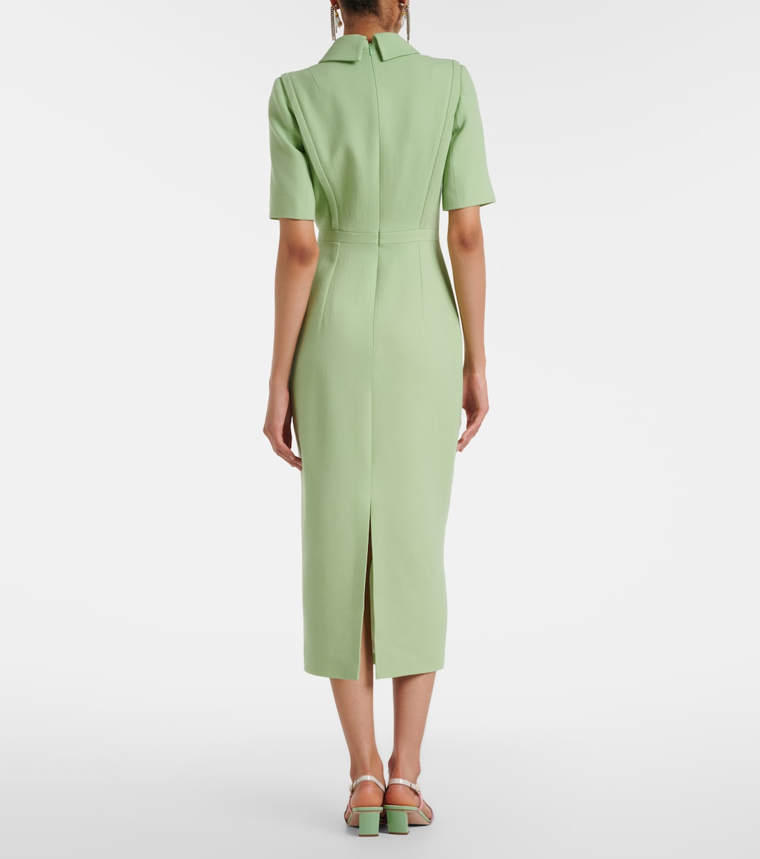 Valletta wool crêpe midi dress | Emilia Wickstead