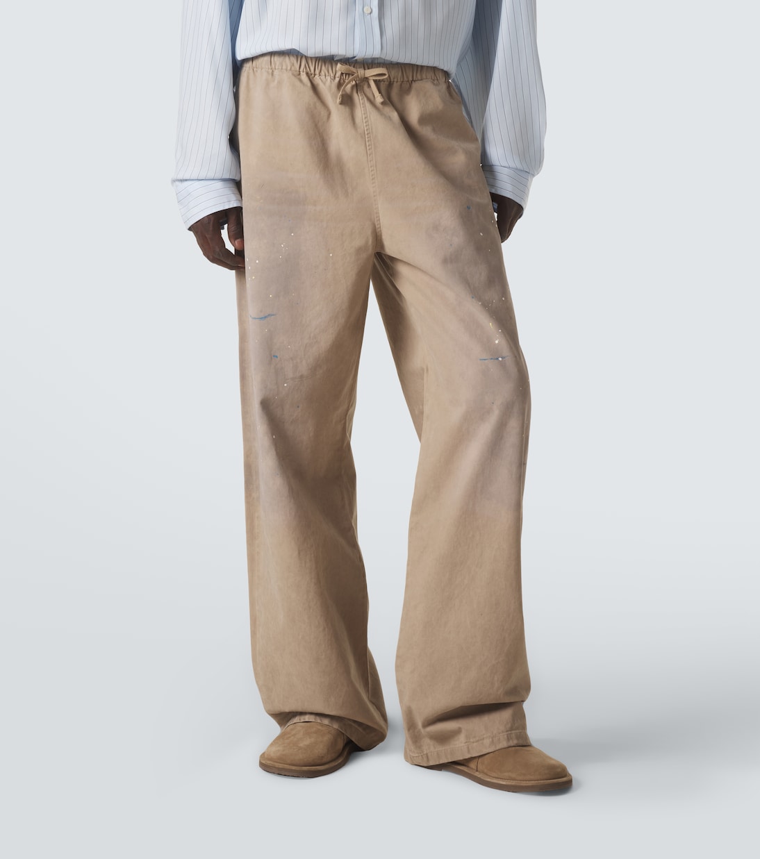 Cotton twill wide-leg pants | Acne Studios
