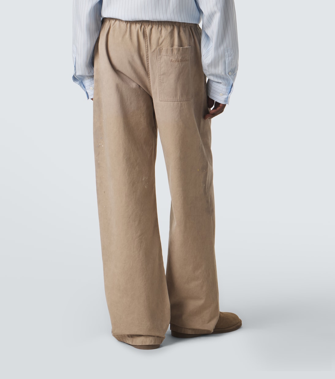 Cotton twill wide-leg pants | Acne Studios