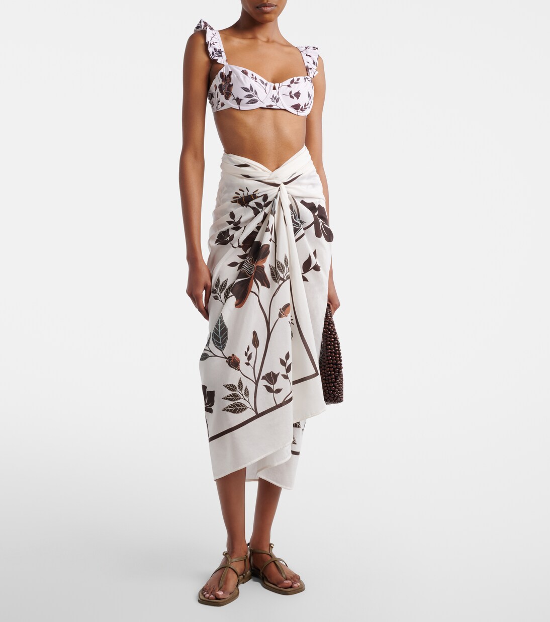 Lavanda cotton and silk beach cover-up | Agua by Agua Bendita