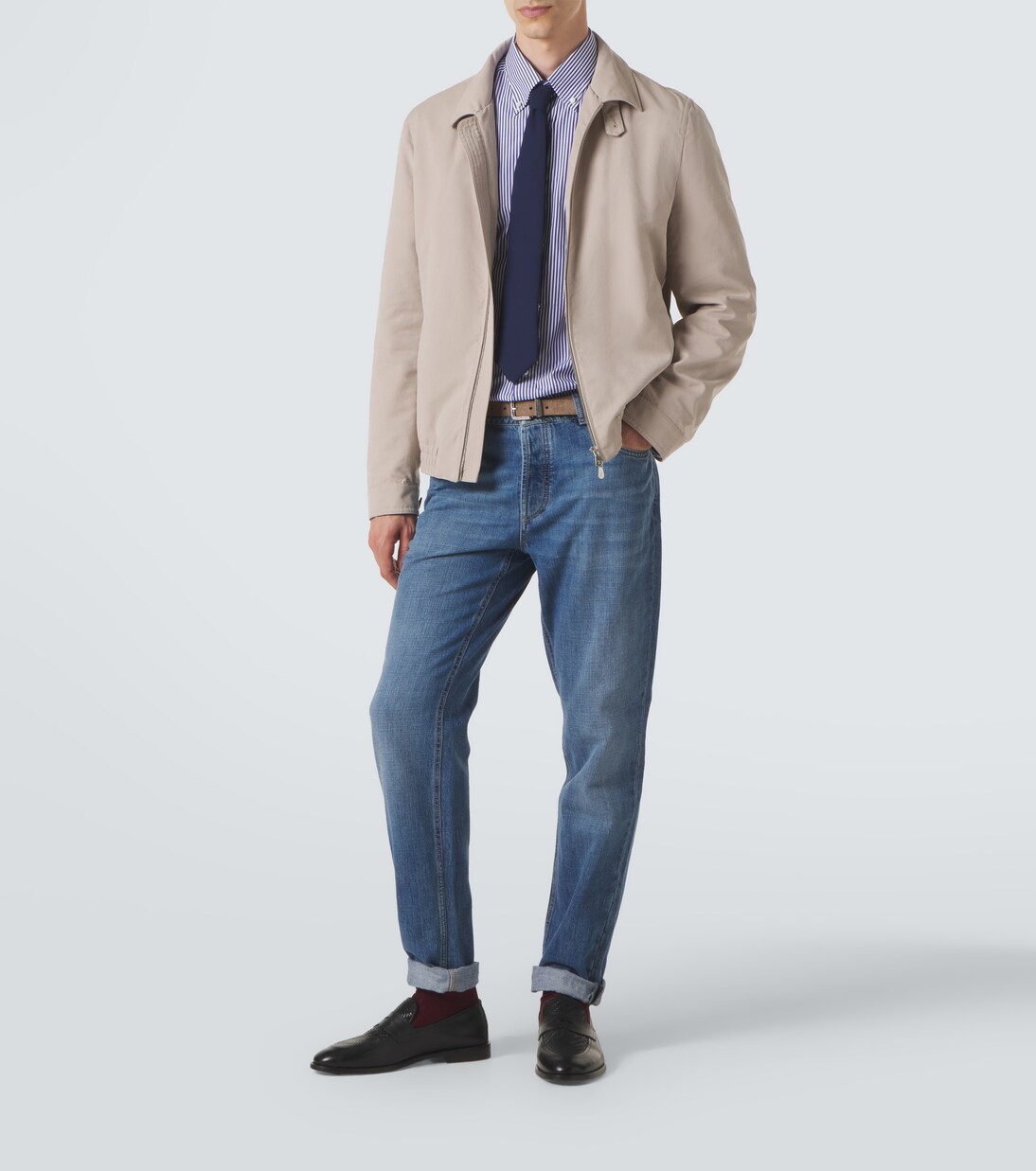 Camisa de algodón a rayas | Brunello Cucinelli