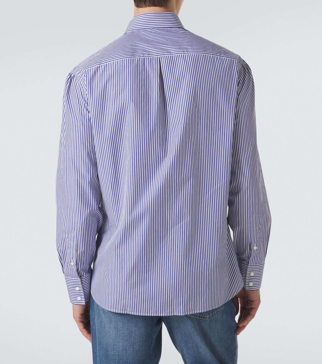 Camisa de algodón a rayas | Brunello Cucinelli