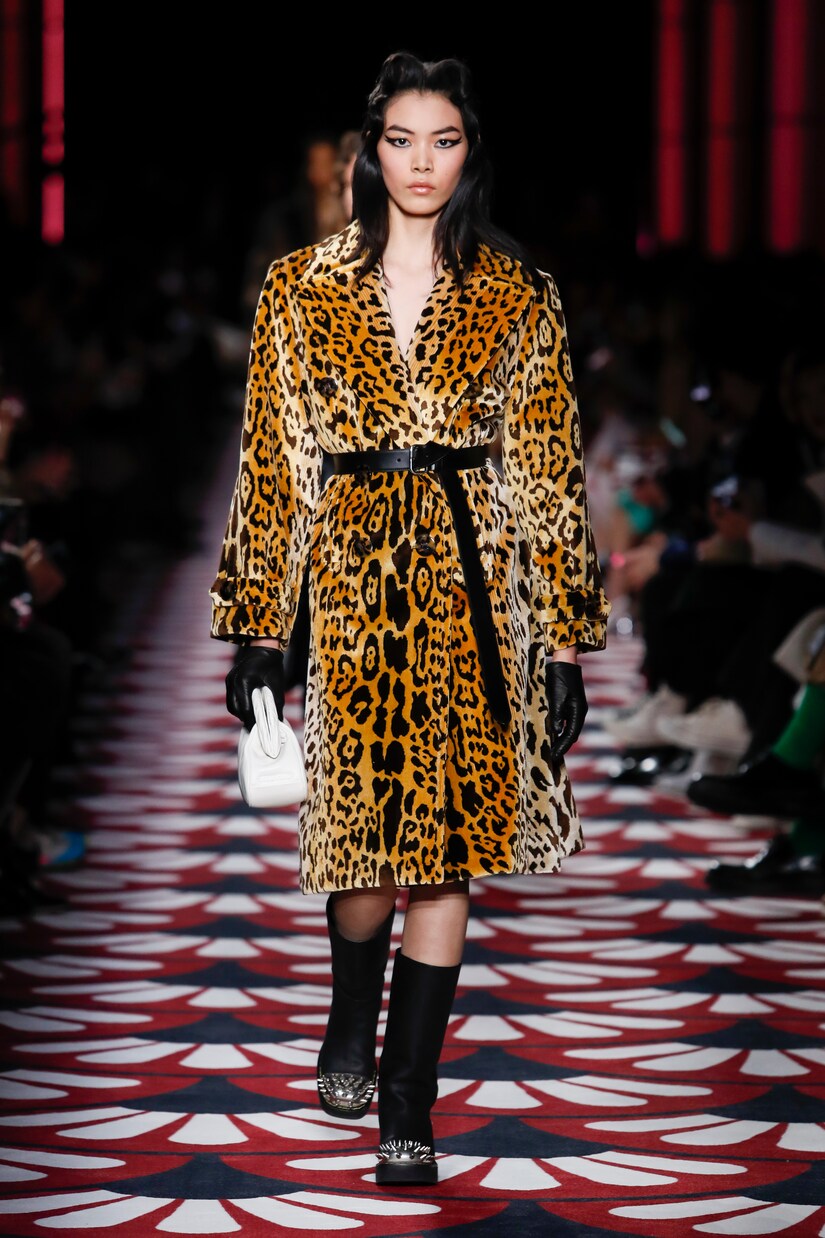 Embellished leather knee-high boots | Miu Miu