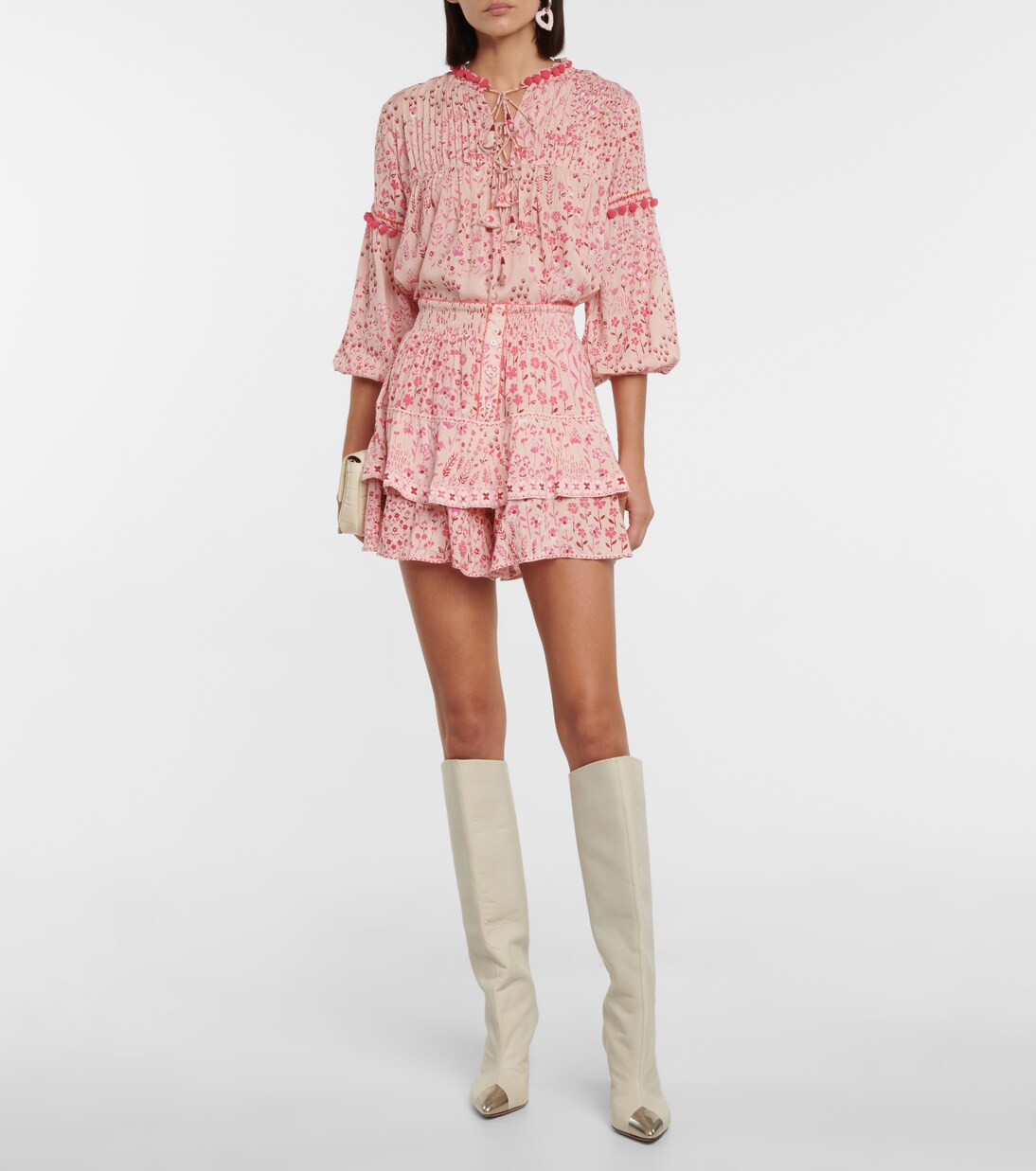 Blouse Clara à fleurs | Poupette St Barth