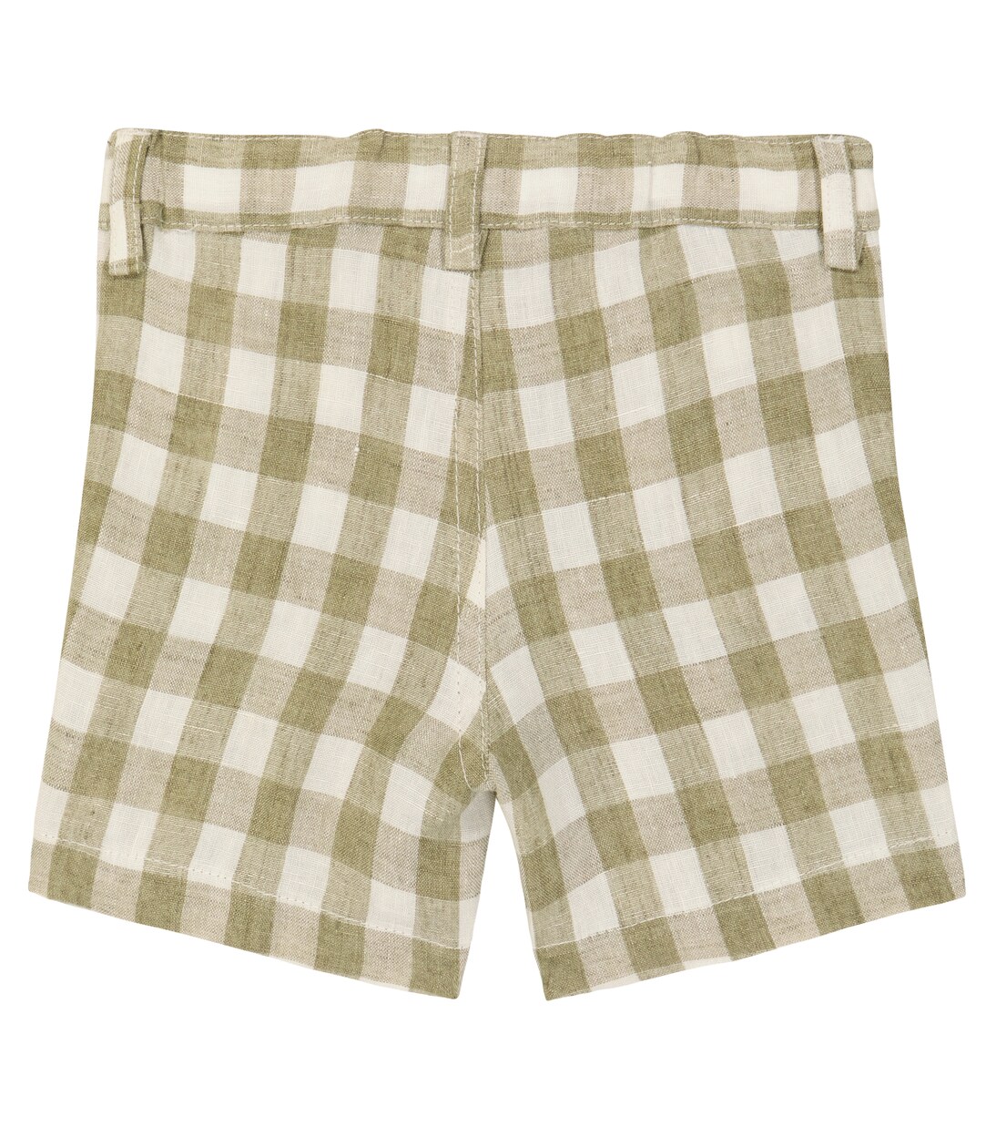 Baby checked linen shorts | Il Gufo
