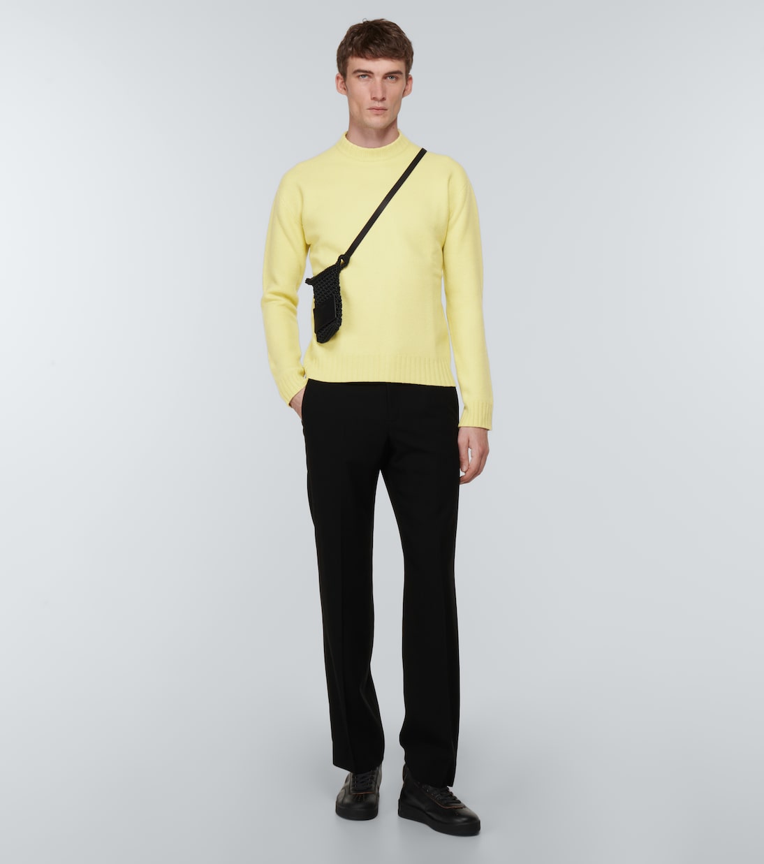 Jersey de lana con cuello mock | Jil Sander