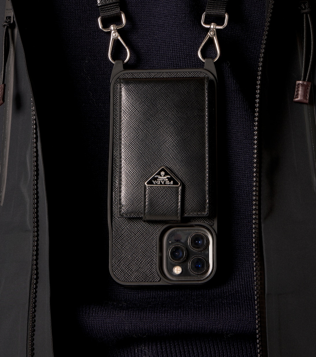 Leather iPhone case | Prada