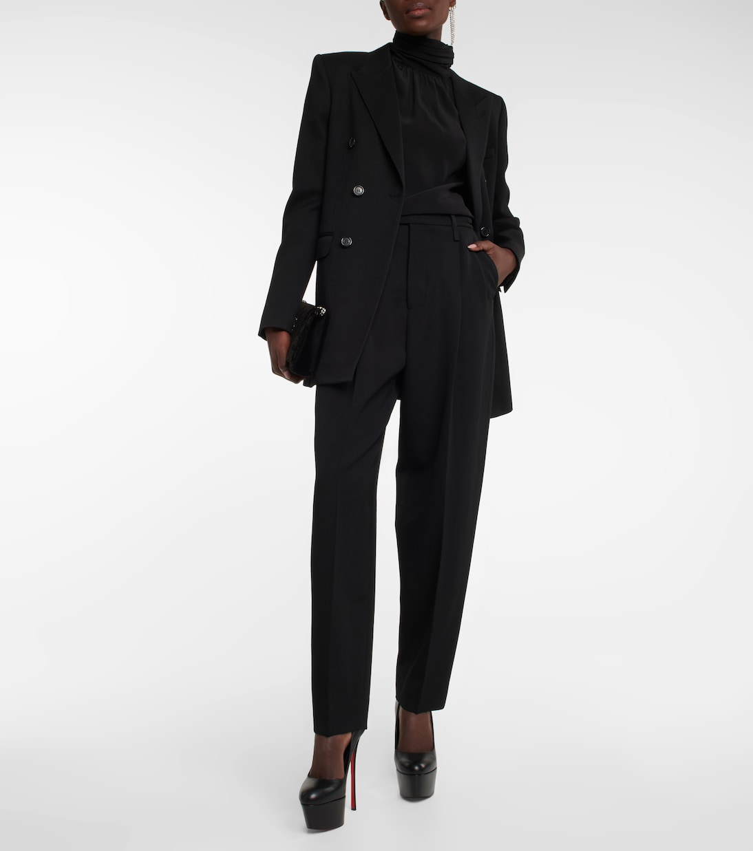 Escarpins Dolly 160 à plateau en cuir | Christian Louboutin