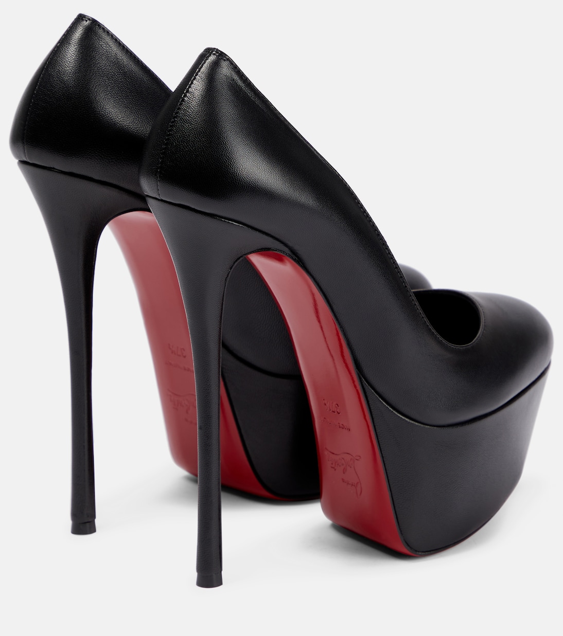 Escarpins Dolly 160 à plateau en cuir | Christian Louboutin