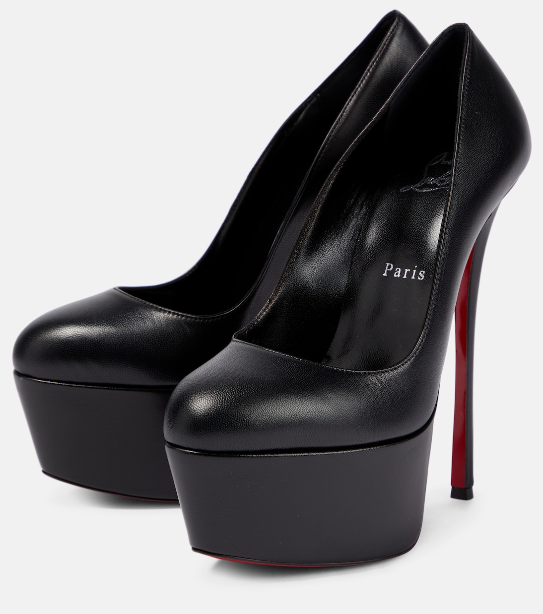 Escarpins Dolly 160 à plateau en cuir | Christian Louboutin