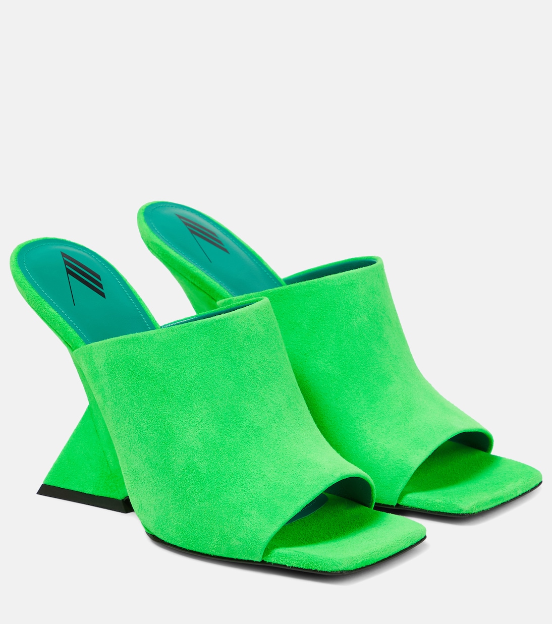 Wedge-Pantoletten Cheope aus Veloursleder | The Attico