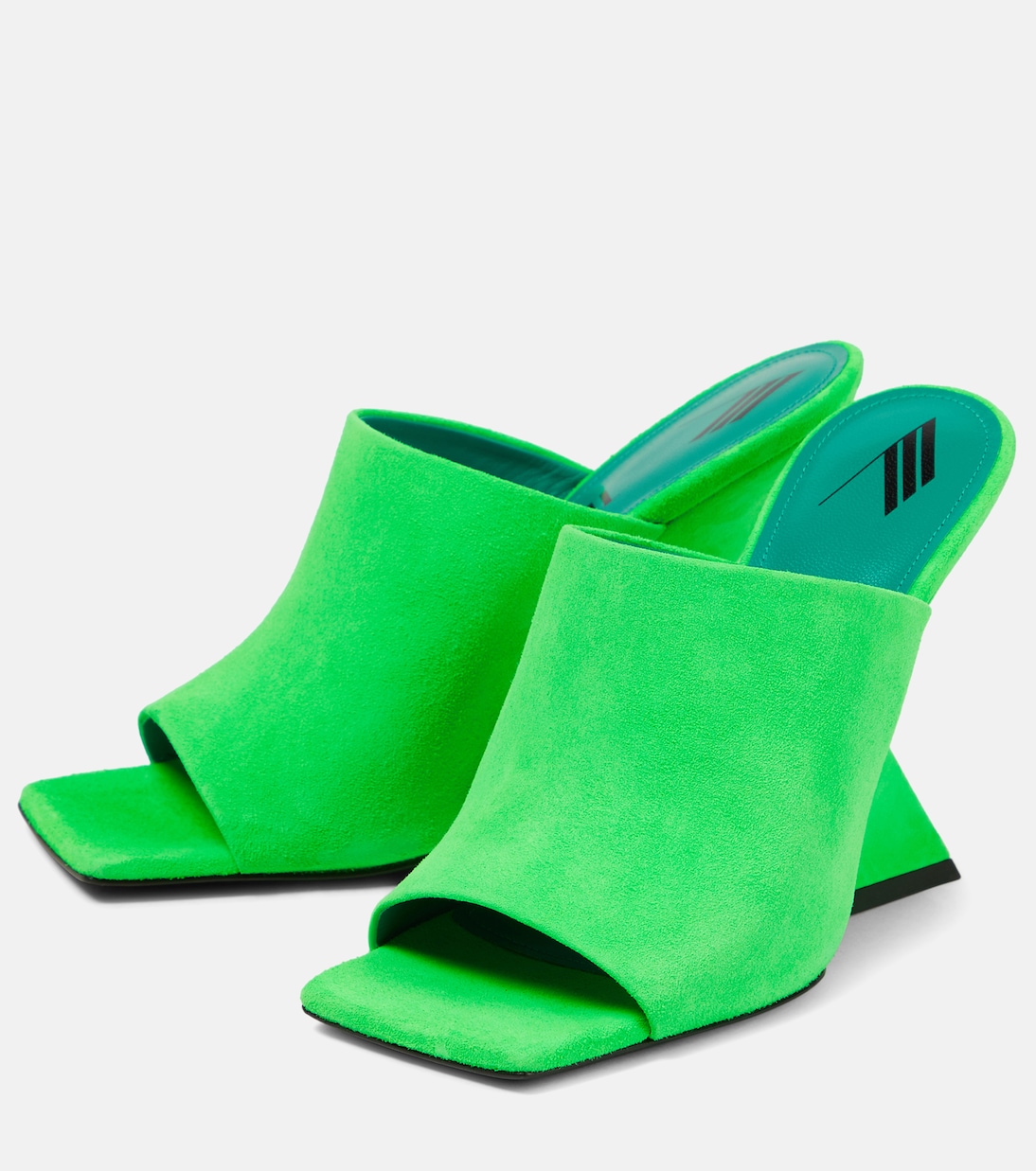 Wedge-Pantoletten Cheope aus Veloursleder | The Attico