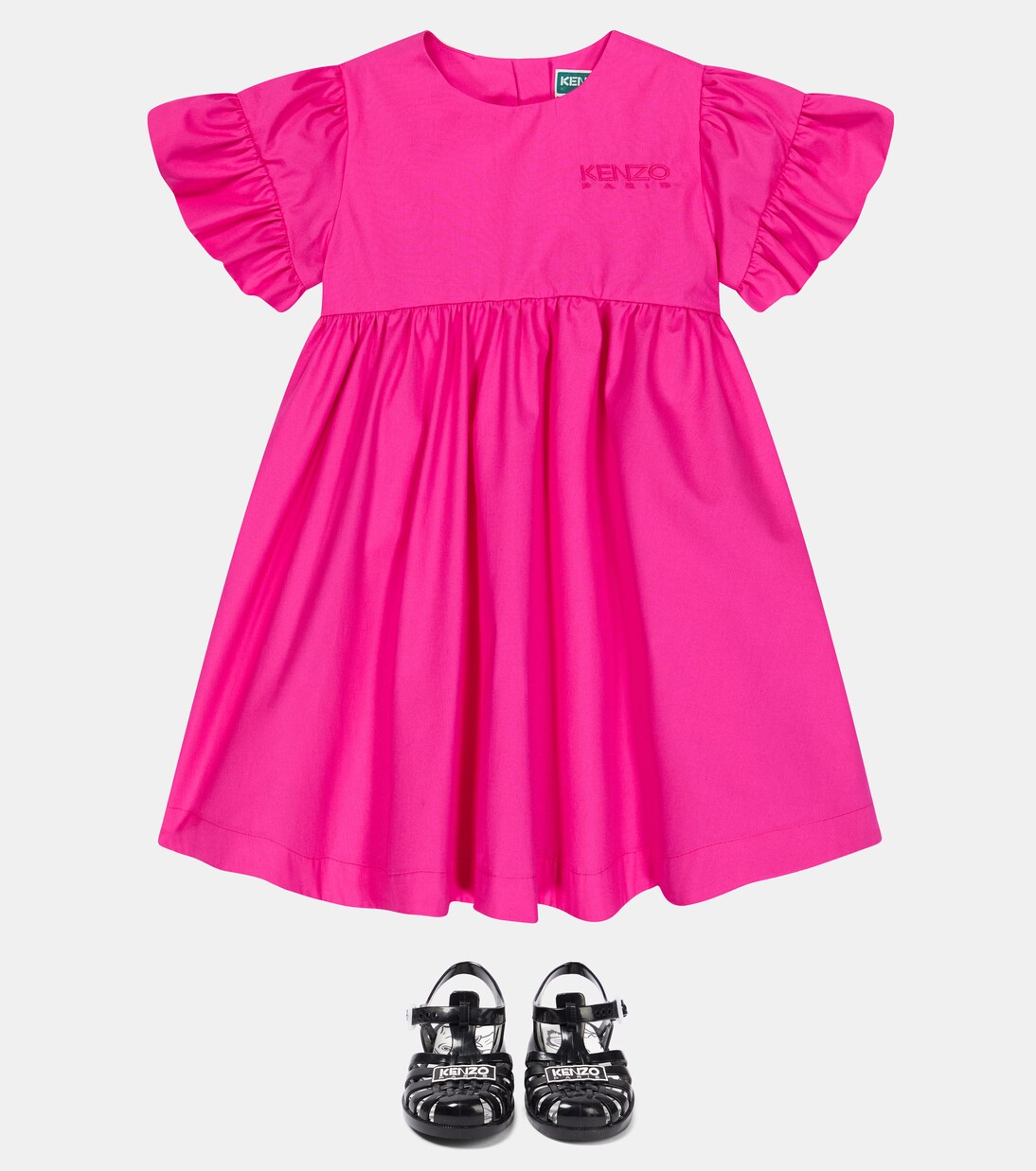 Logo cotton dress | Kenzo Kids
