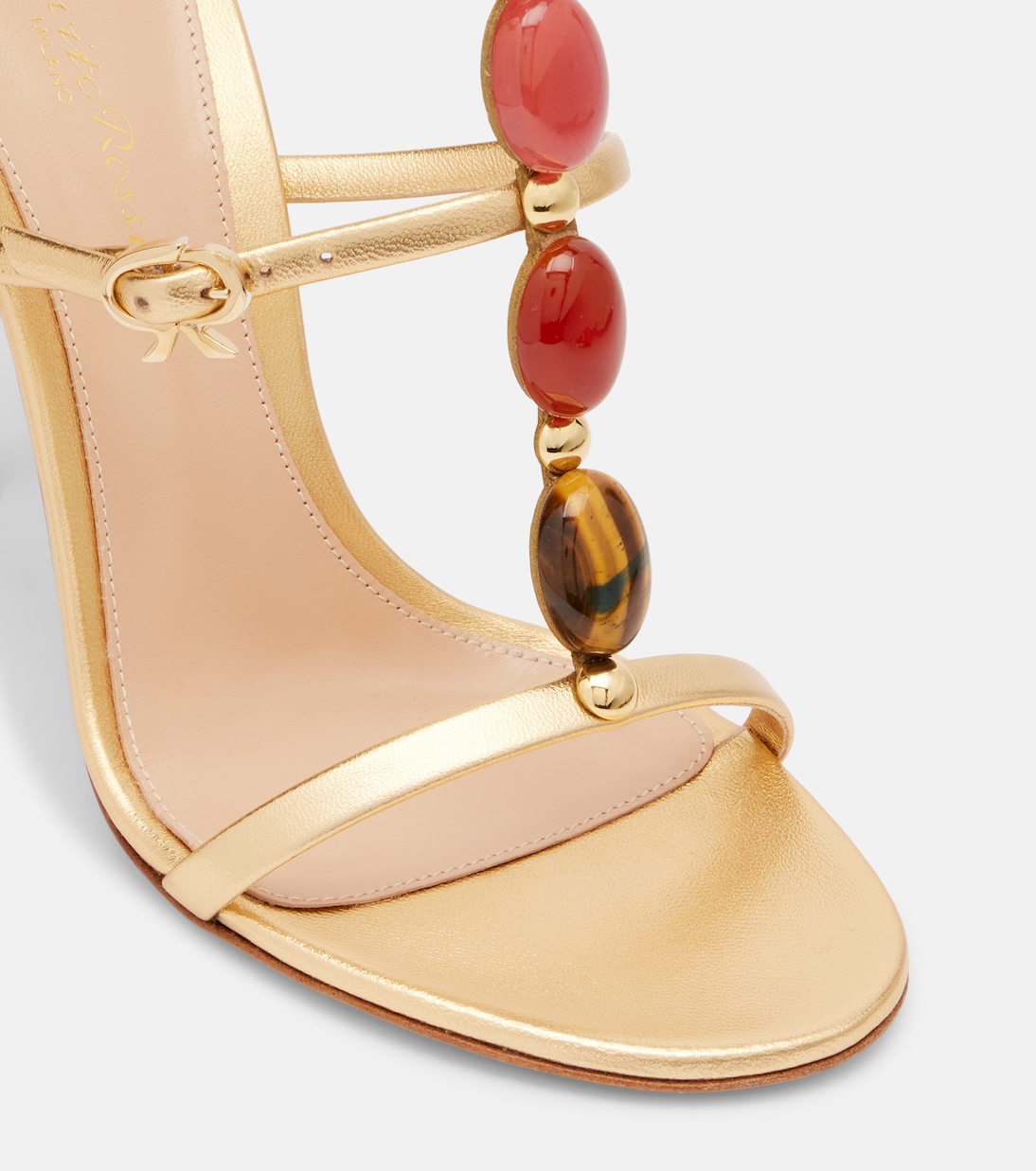 Shanti embellished leather sandals | Gianvito Rossi