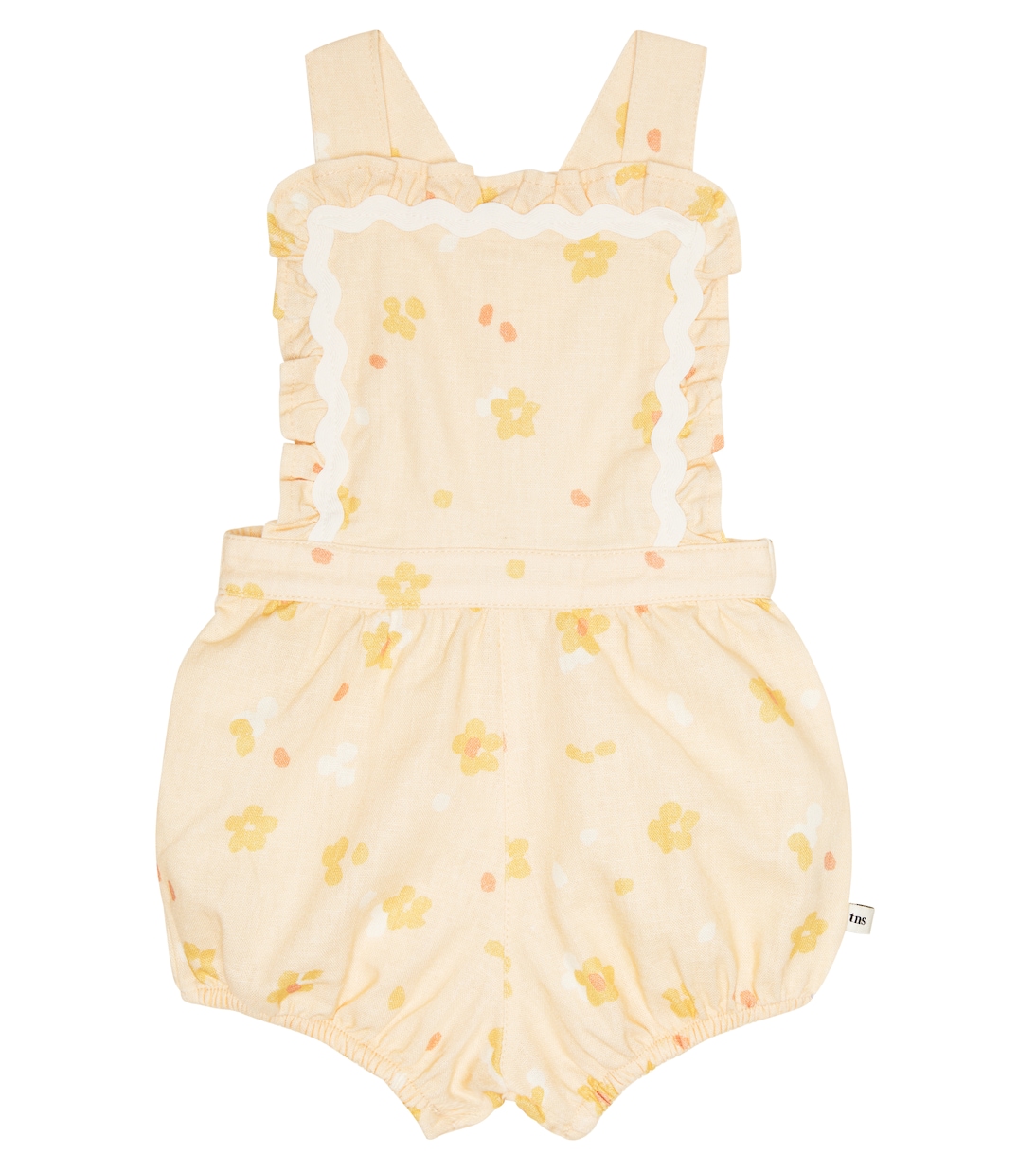 Baby Limoncello linen and cotton romper | The New Society