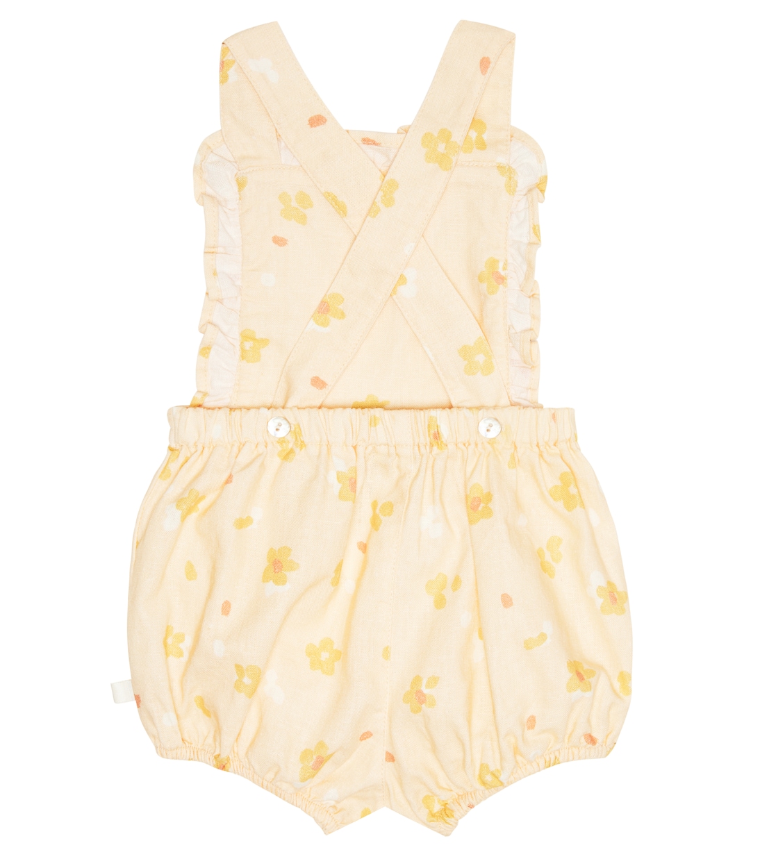 Baby Limoncello linen and cotton romper | The New Society