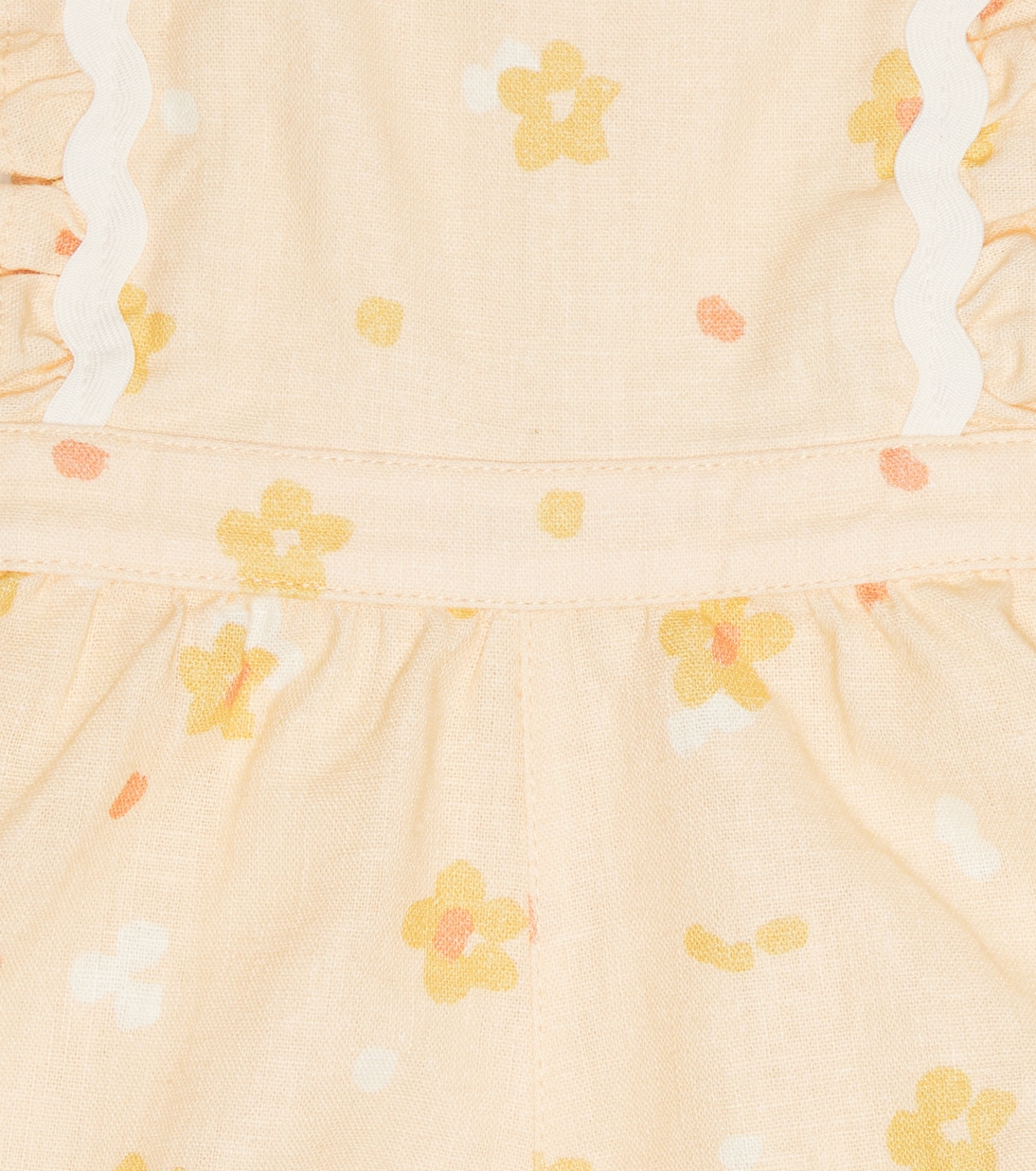 Baby Limoncello linen and cotton romper | The New Society