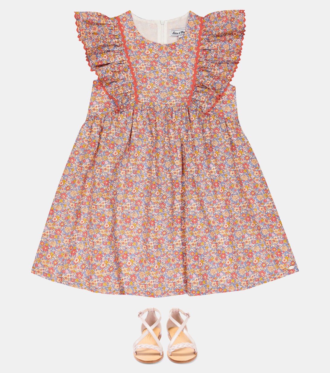 Floral printed cotton dress | Tartine et Chocolat