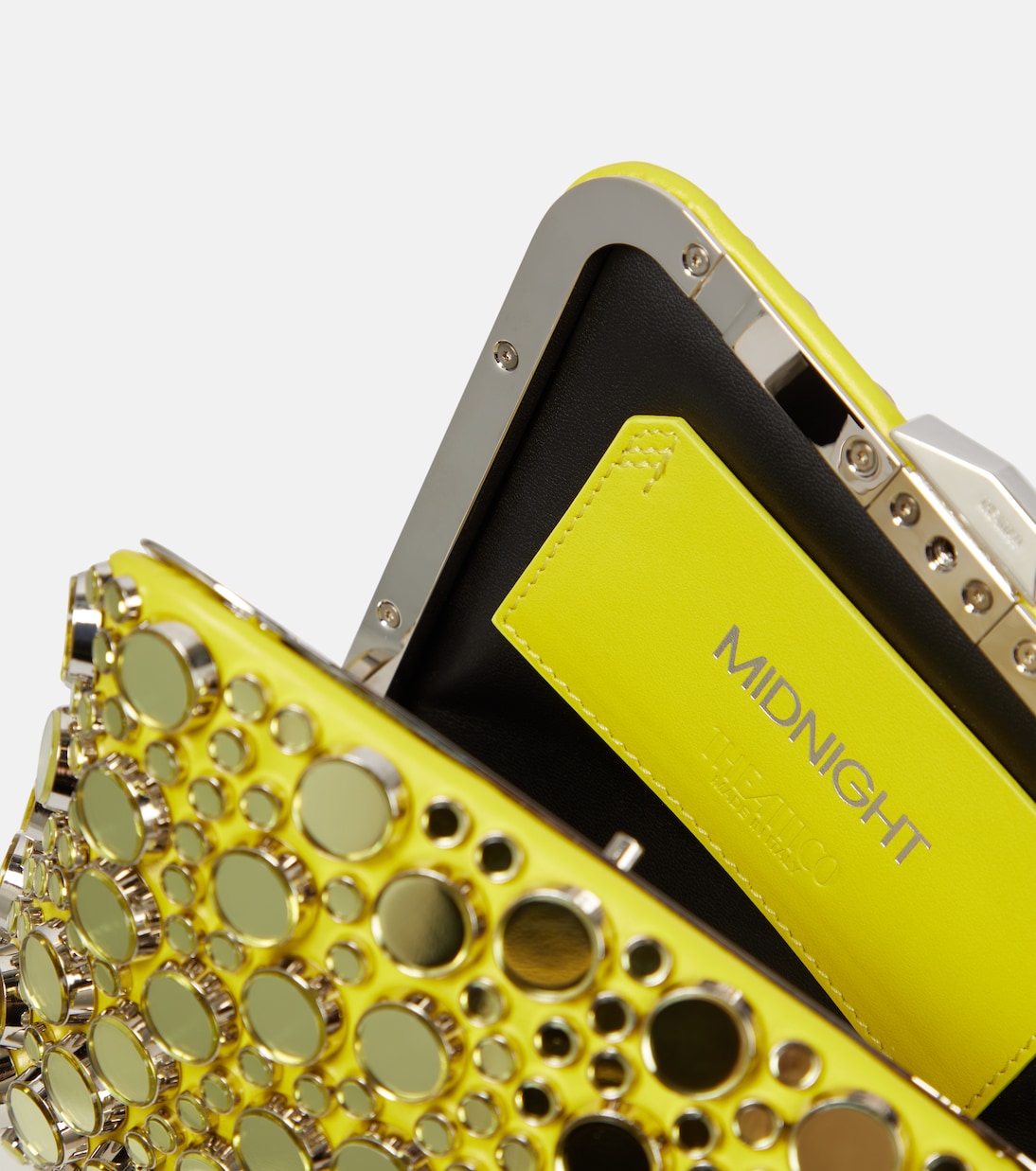 Verzierte Clutch Midnight Mini aus Leder | The Attico