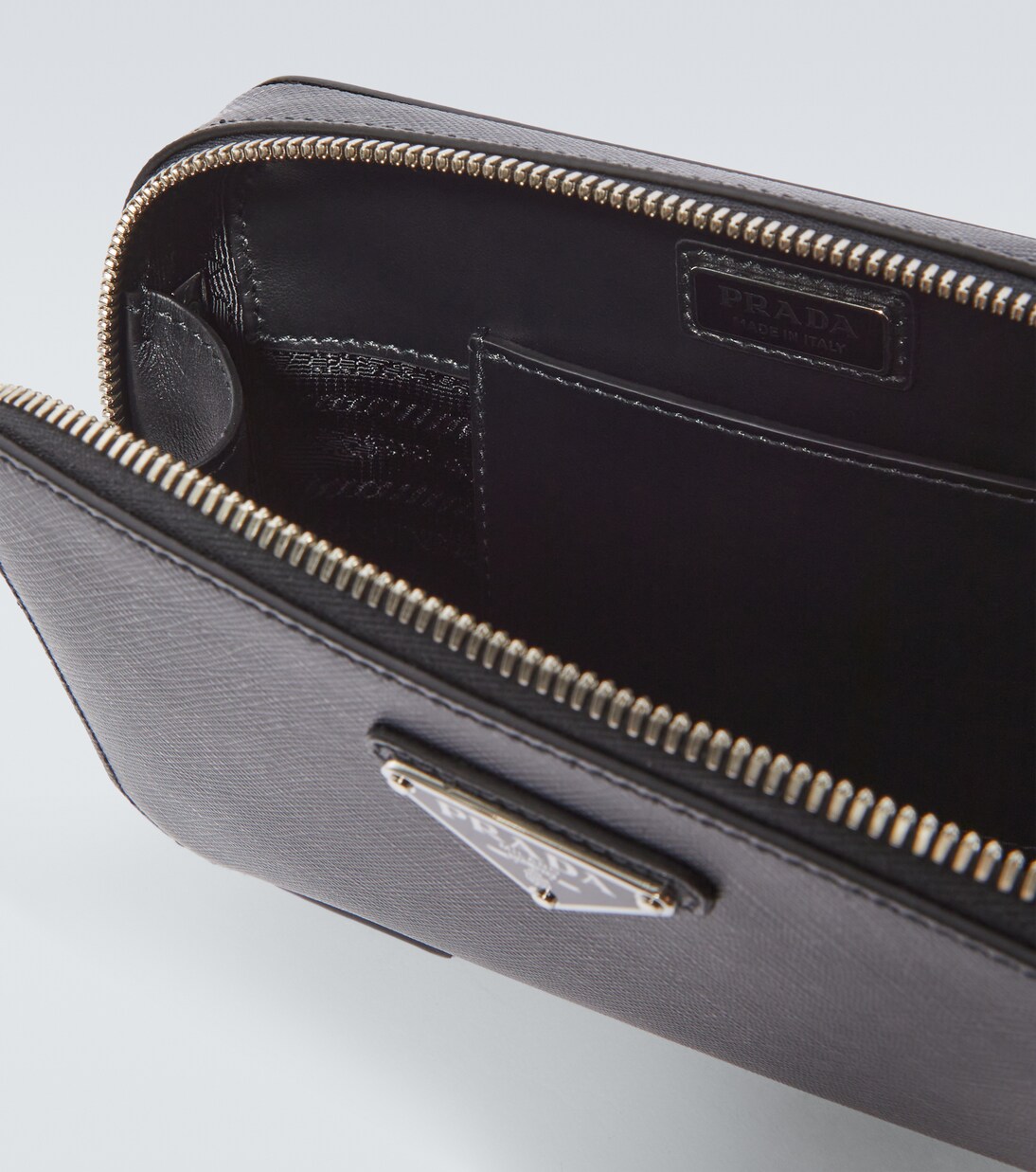 Brique leather crossbody bag | Prada