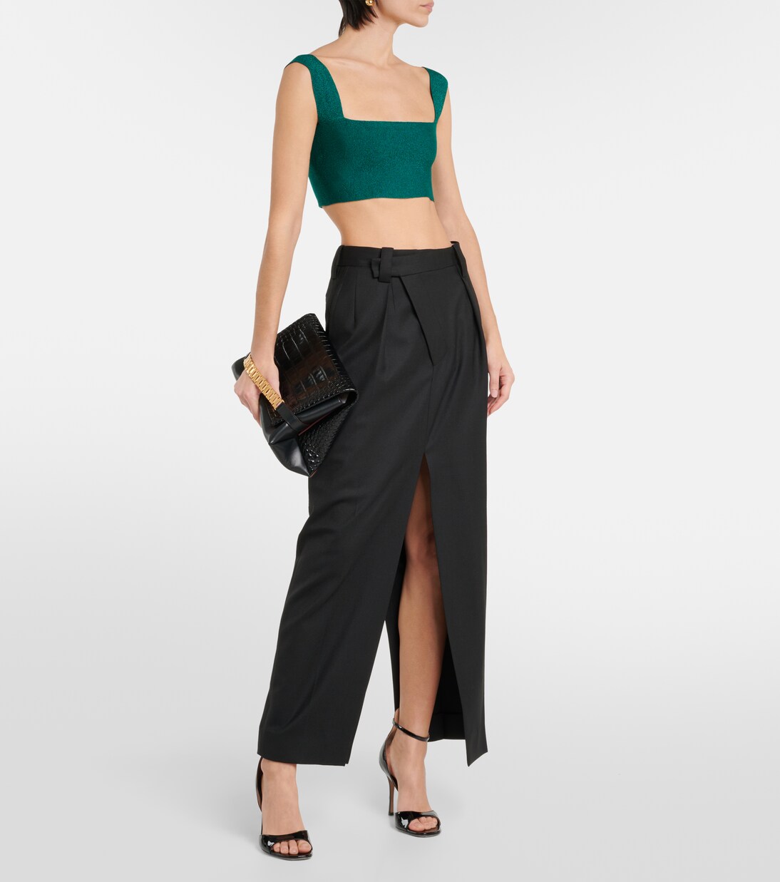 Cropped-Top aus Strick | Victoria Beckham