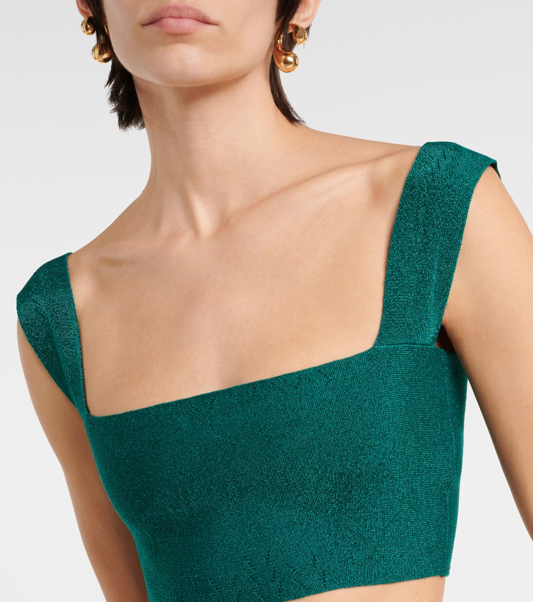 Cropped-Top aus Strick | Victoria Beckham