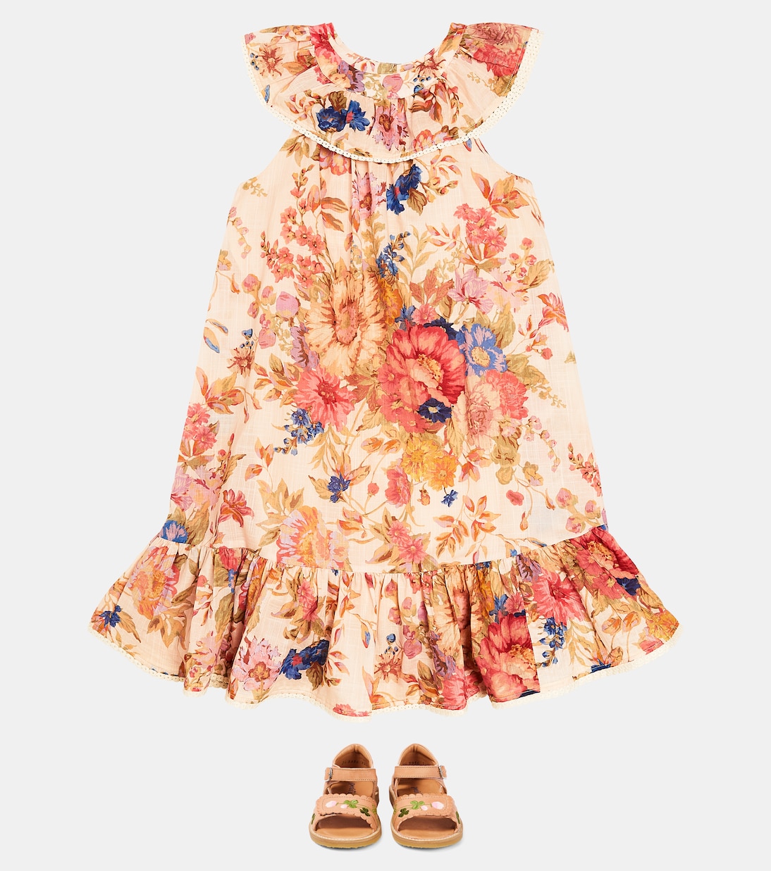 August floral cotton dress | Zimmermann Kids