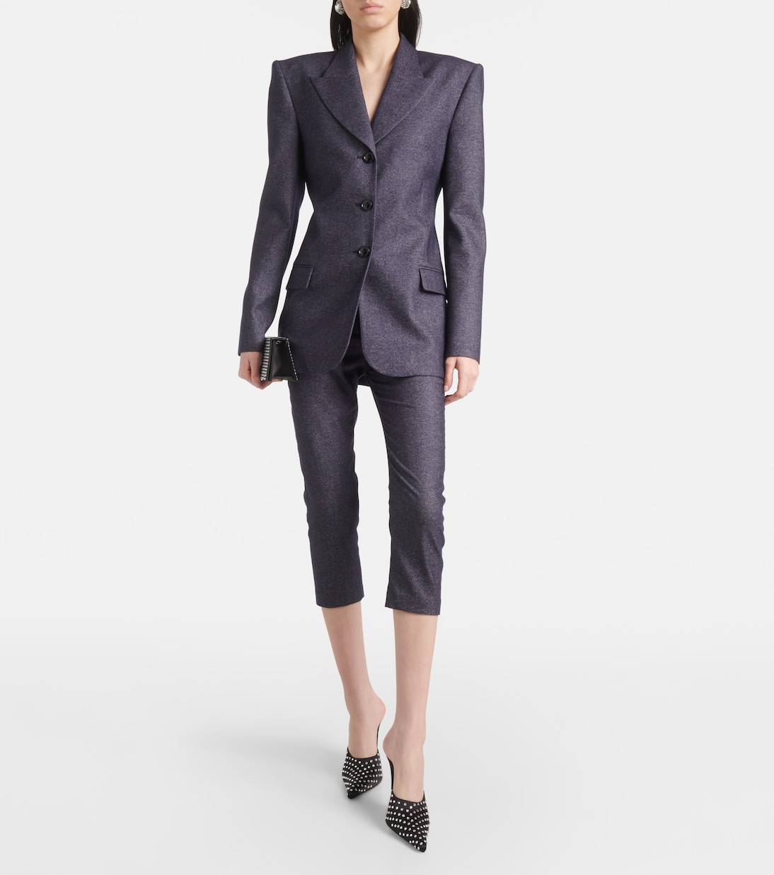 High-Rise-Hose aus Wolle und Baumwolle | Magda Butrym