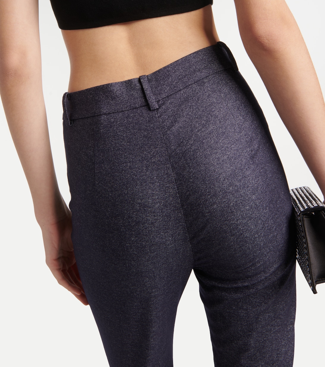 High-Rise-Hose aus Wolle und Baumwolle | Magda Butrym