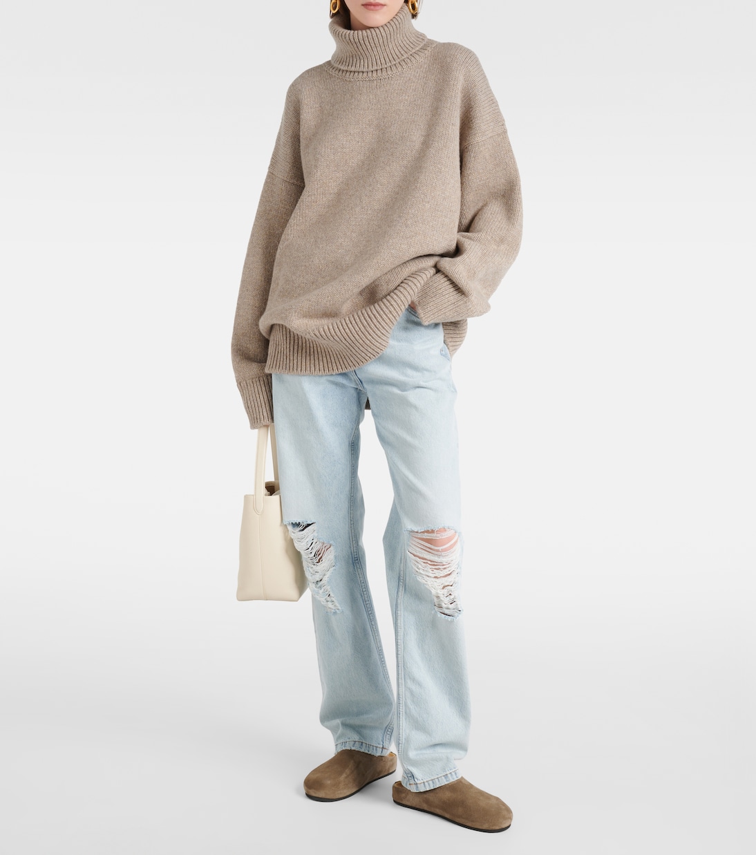 Slippers Hugo aus Veloursleder | The Row