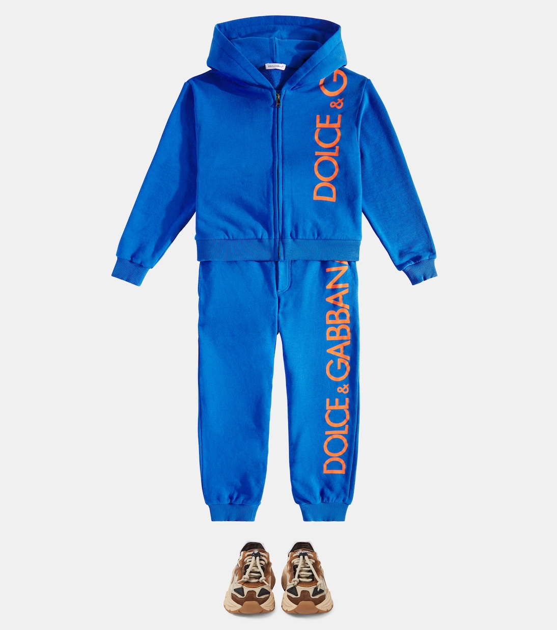 Logo cotton jersey hoodie | Dolce&Gabbana Kids