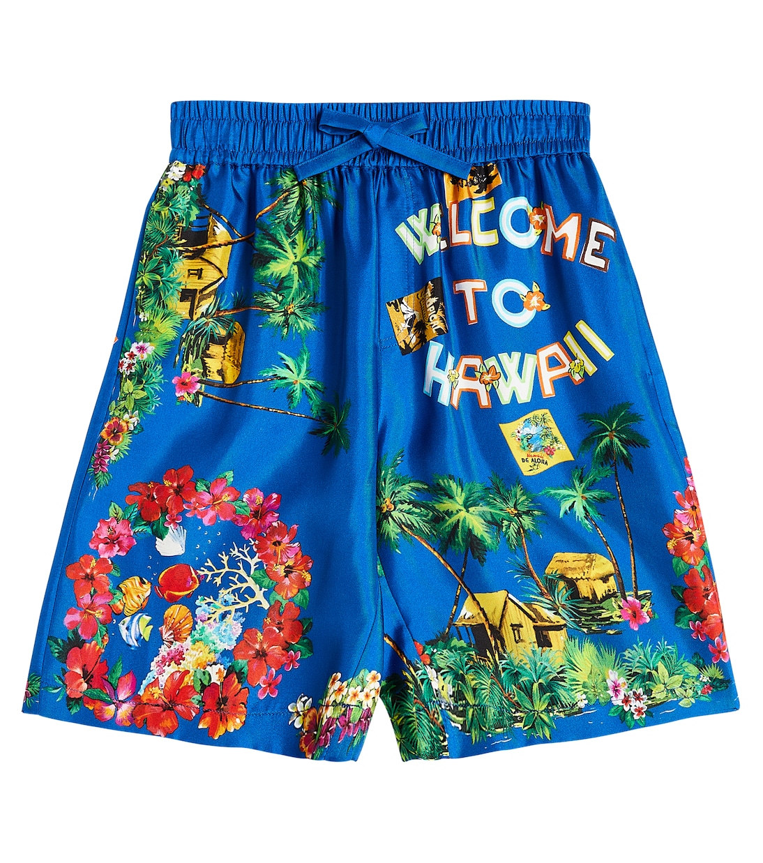 Printed silk Bermuda shorts | Dolce&Gabbana Kids