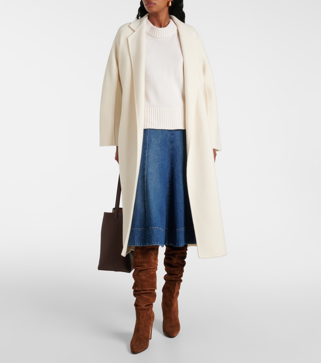 Calasso 90 suede knee-high boots | Manolo Blahnik