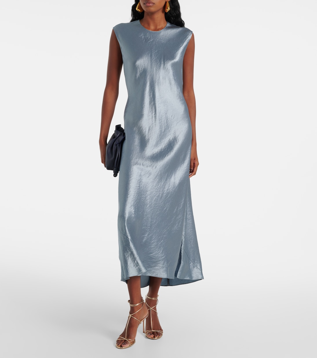 Robe midi en satin | Vince