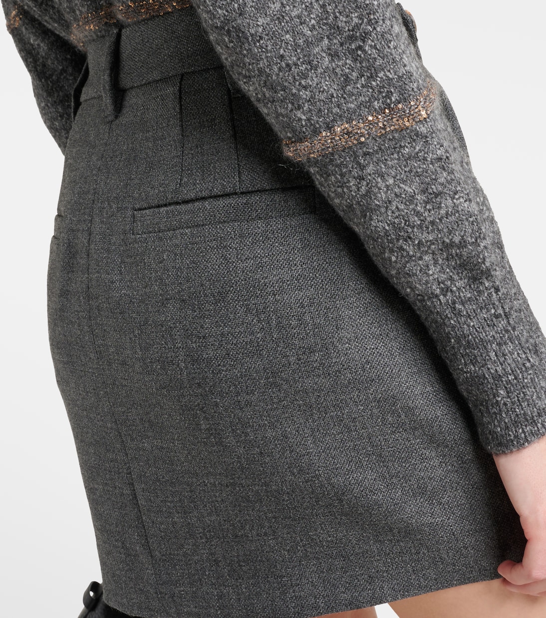 Minirock aus Schurwolle | Brunello Cucinelli