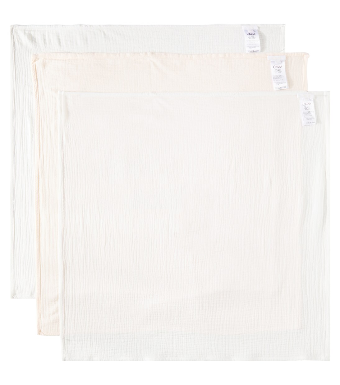 Baby set of 3 cotton bibs | Chloé Kids