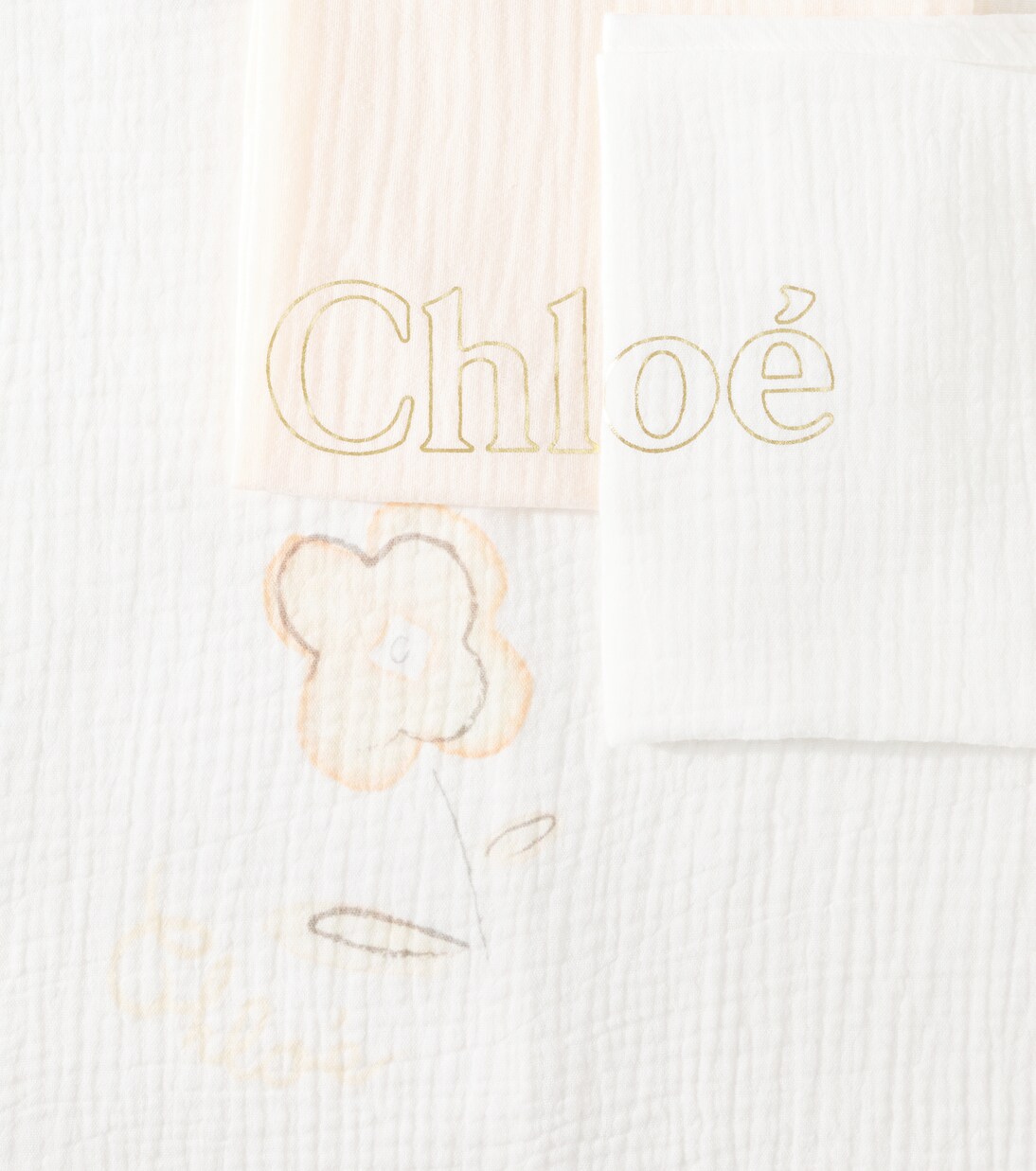 Baby set of 3 cotton bibs | Chloé Kids