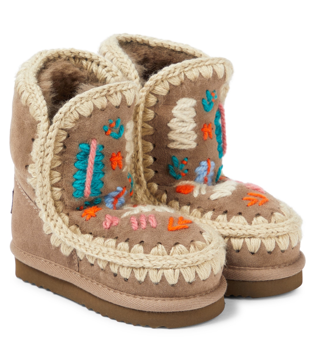 Embroidered suede boots | Mou Kids