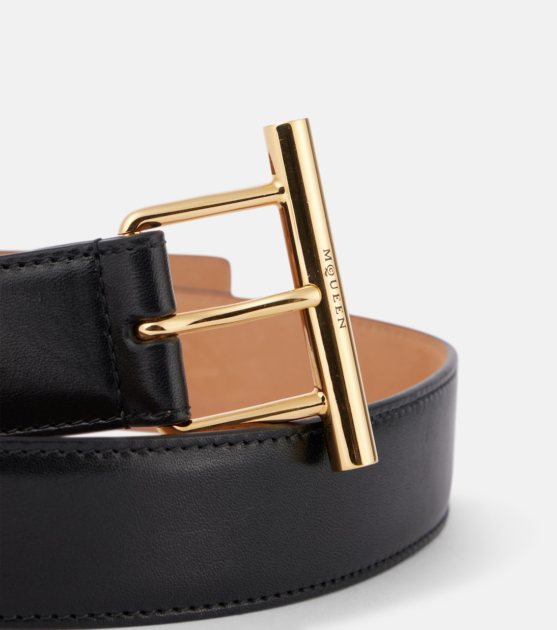 T-Bar Hip leather belt | McQueen