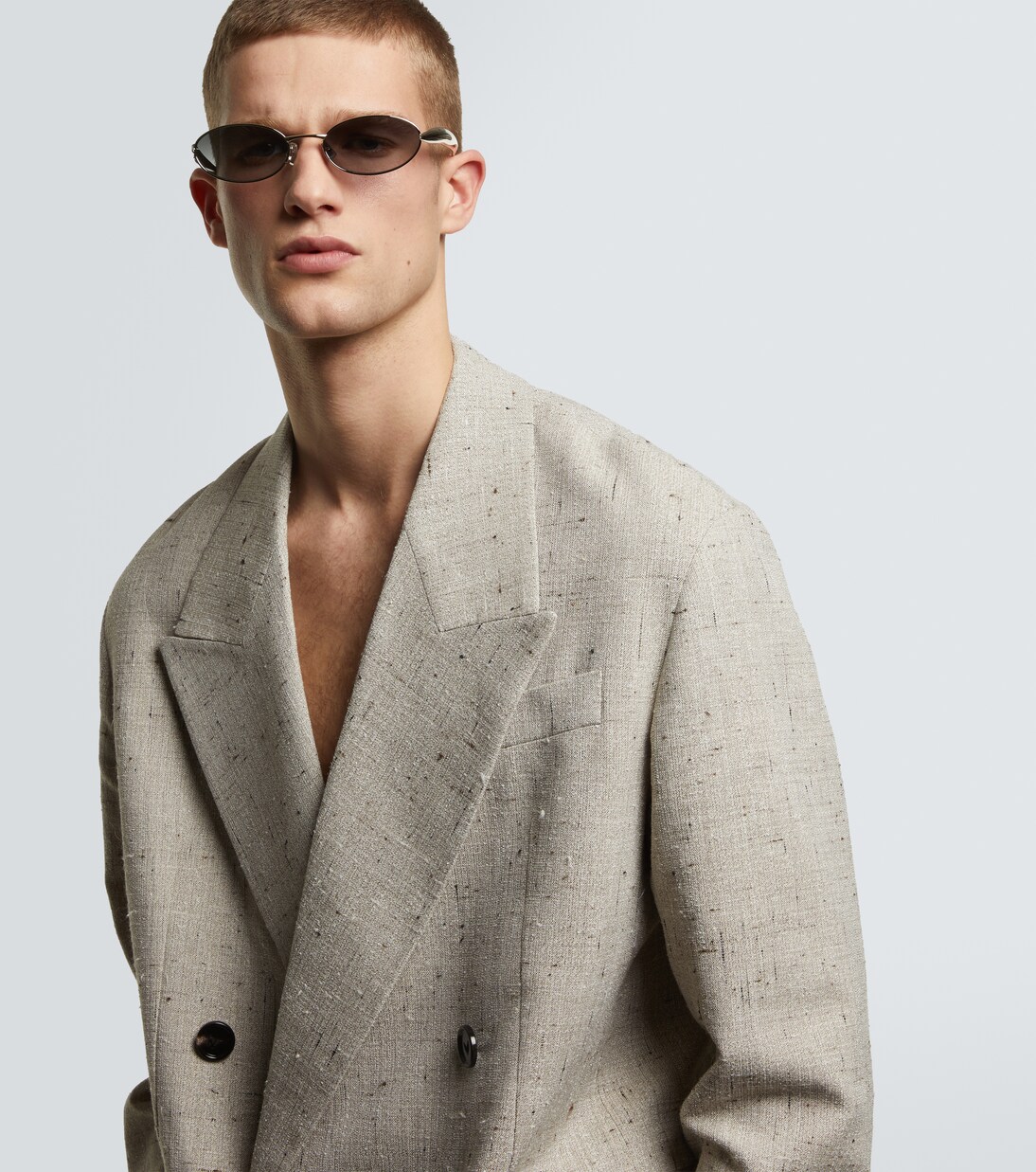 Ovale Sonnenbrille Sardine | Bottega Veneta