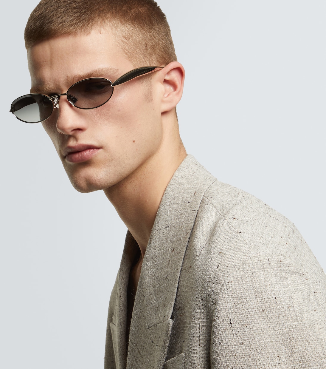 Ovale Sonnenbrille Sardine | Bottega Veneta