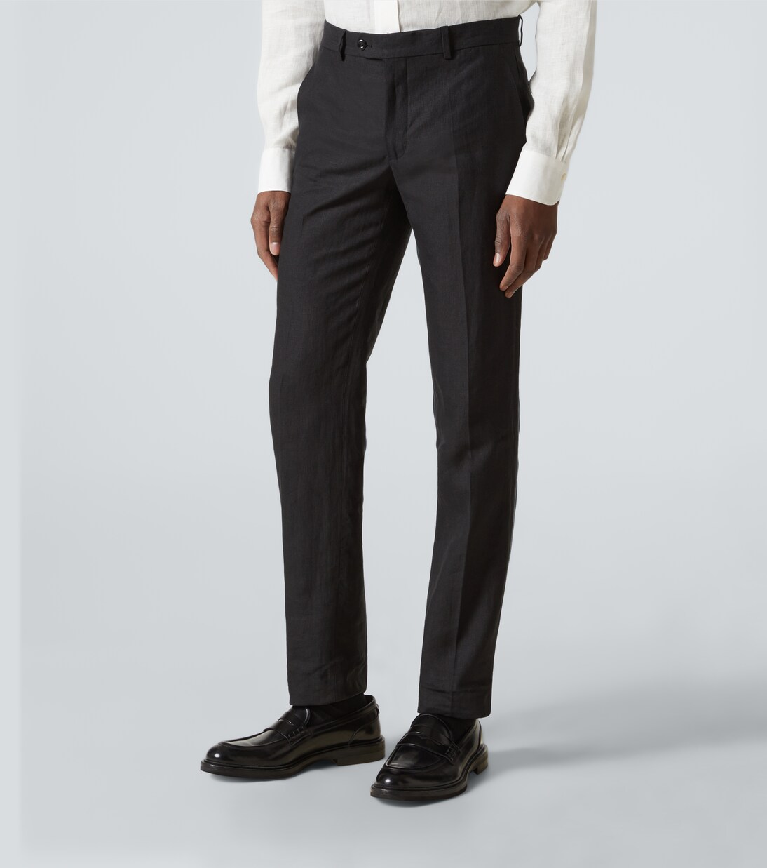 Modluca wool flannel straight pants | Rubinacci