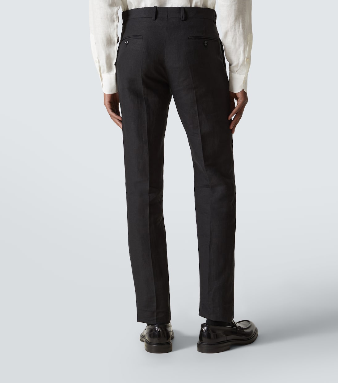 Modluca wool flannel straight pants | Rubinacci