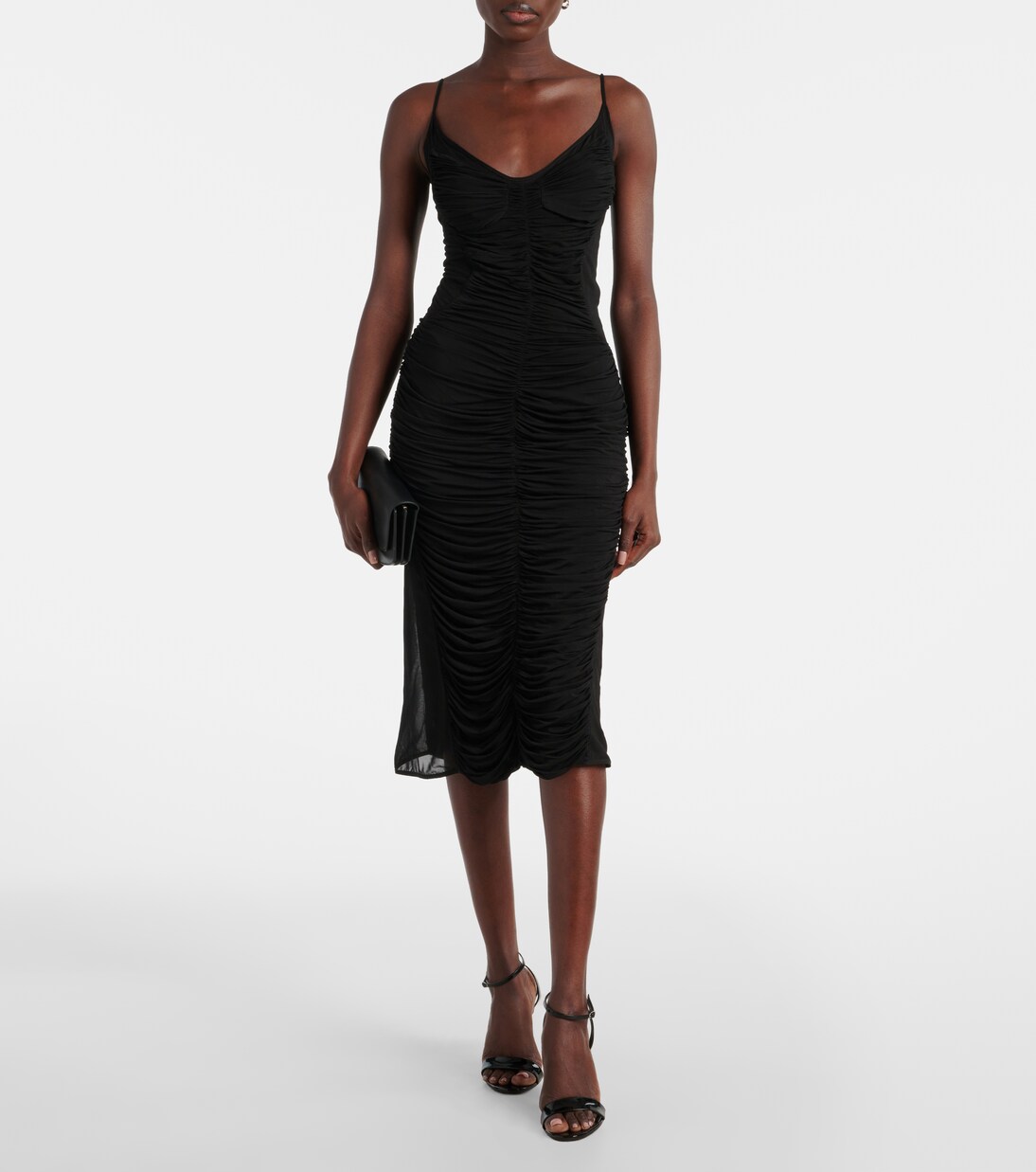 Robe midi en résille | Mugler