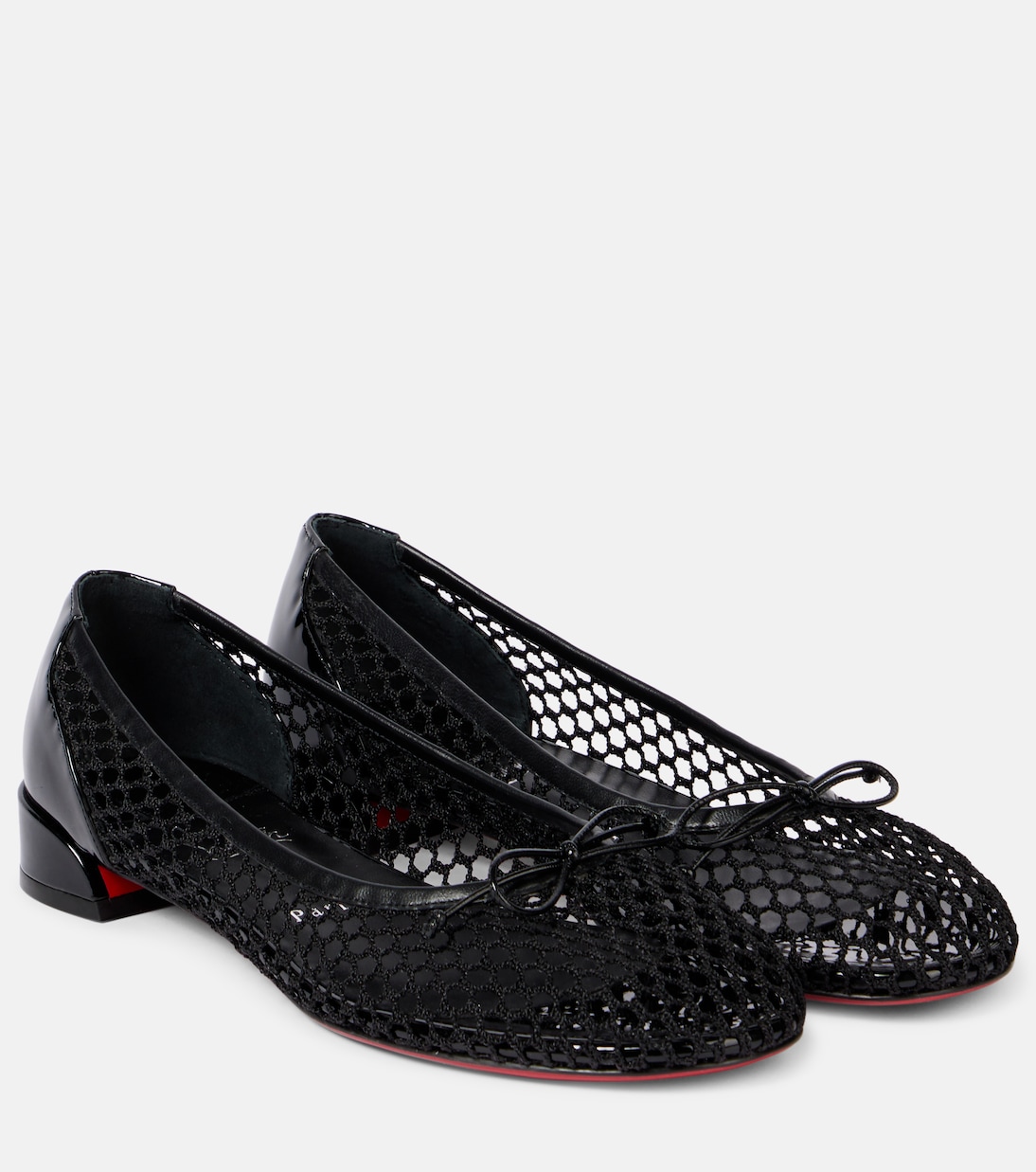 Sweetie Jane cotton and leather ballet flats | Christian Louboutin
