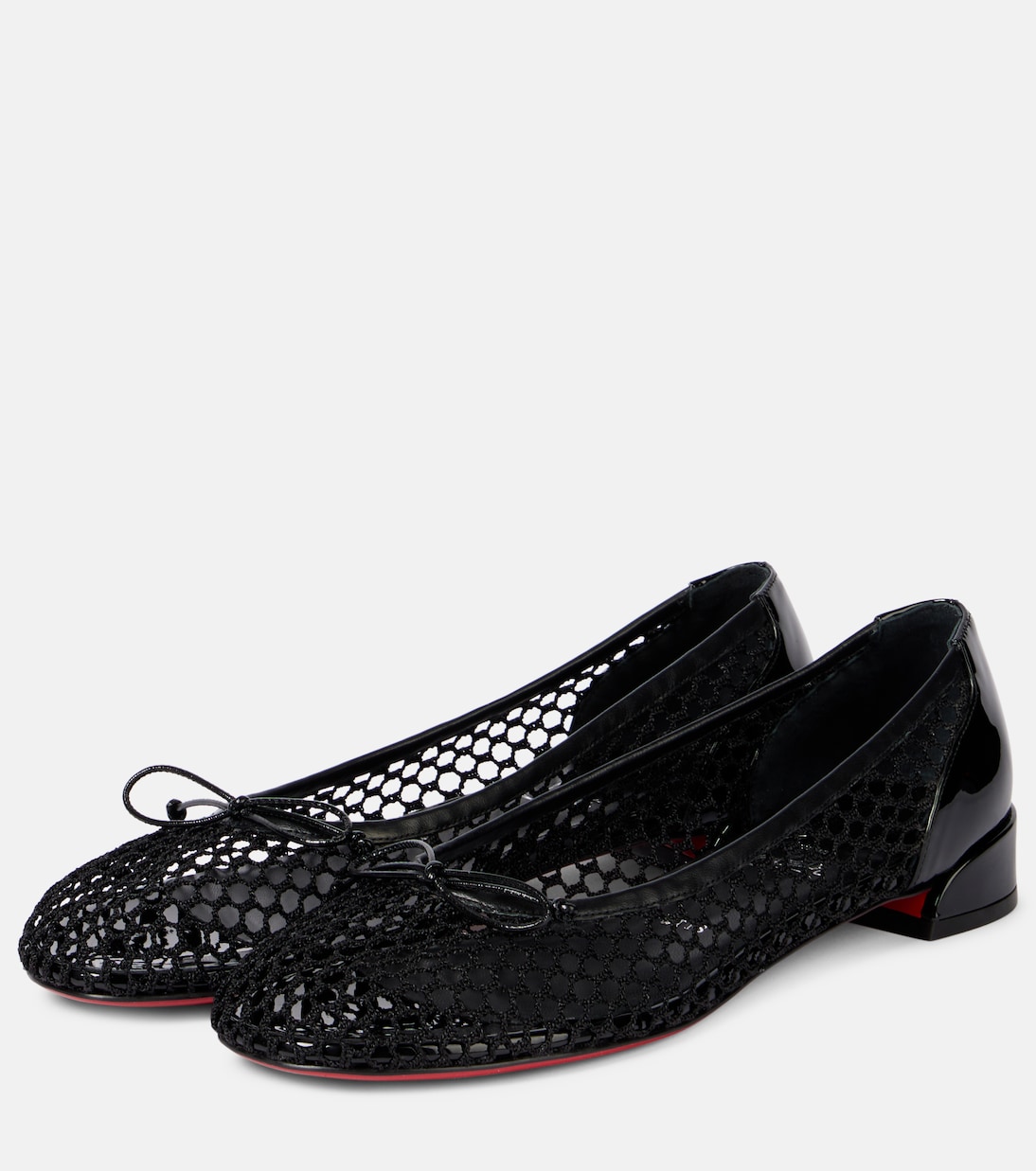 Sweetie Jane cotton and leather ballet flats | Christian Louboutin